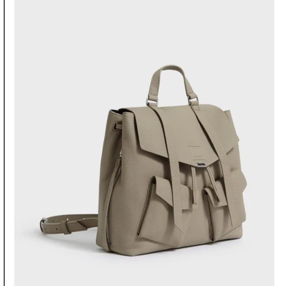 All Saints Captain Lea Leather Backpack
